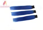 Different Color Custom Human Hair Wigs Hair Bundles / Indian Hair Extensions