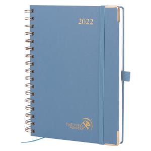 Quality 8.75''X 6.63'' Light Blue Planner Personalised 2 Page Per Week Agenda wholesale