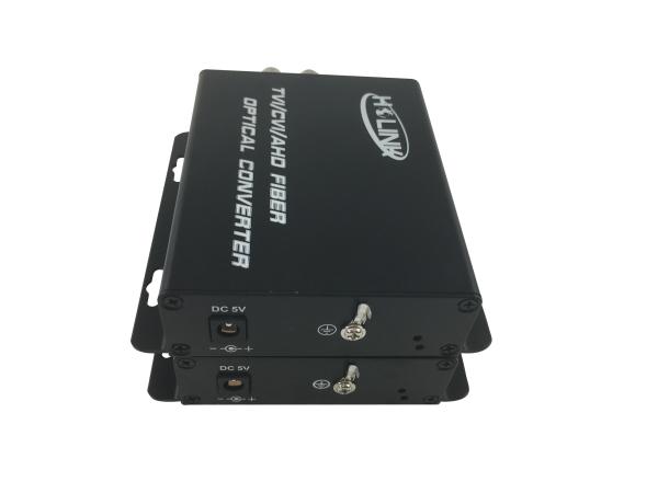 Full HD TVI/AHD/HD CVI fiber optical converter 2 channels HD coaxial Fiber video