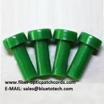 Black Green SC 2.5mm Fiber Optic Dust Caps Plastic Colored Optical Fiber