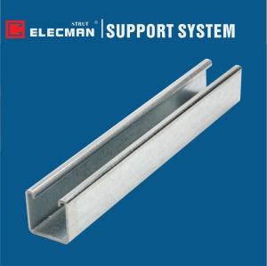 China 41x41 Aluminum C Channel Strut Galvanized Steel Metal Strut Channel on sale