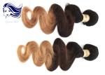 3 Tone Brazilian Ombre Color Hair / Ombre Colorful Hair 7A Grade