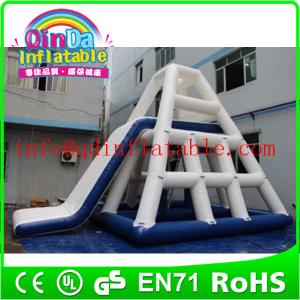 Quality 2015 hot sale qinda inflatable floating water slide wholesale