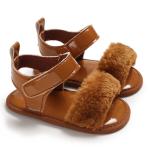 Amazon hot PU Leather soft-sole indoor 0-2 years baby infant sandals
