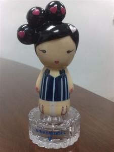 Quality Glass Perfume Bottle Rubber Bath Toys Cap 10cm Height / 4cm Diameter 9P Free PVC wholesale