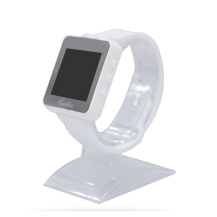 Ihomepager waterproof wireless pager system wrist watch receiver for hotel
