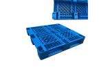Virgin PP Rackable 1111 Blue Plastic Pallets With 3 Skids For Shelves Forklift ,