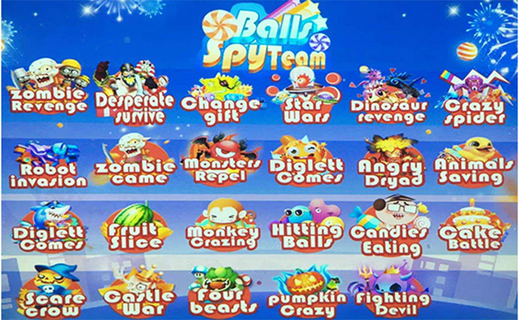 Kids Entertainment Interactive Projector Children Theme Park Ball Pool Zorbing Ball Gaming Equipment