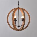 Industry Pendant Lighting Solid Kitchen Bar Coffee Shop Dining Room solid wood