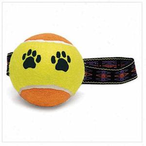 Quality 2.5inch pet tennis ball with rope string wholesale