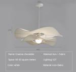Nordic Cream Style Fabric Led Pendant Lights For Living Room Bedroom Bar Flower