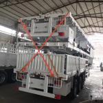 3 Axle Bulk Goods Transport Side Wall Trailer with Fuwa / BPW Axle and Steel