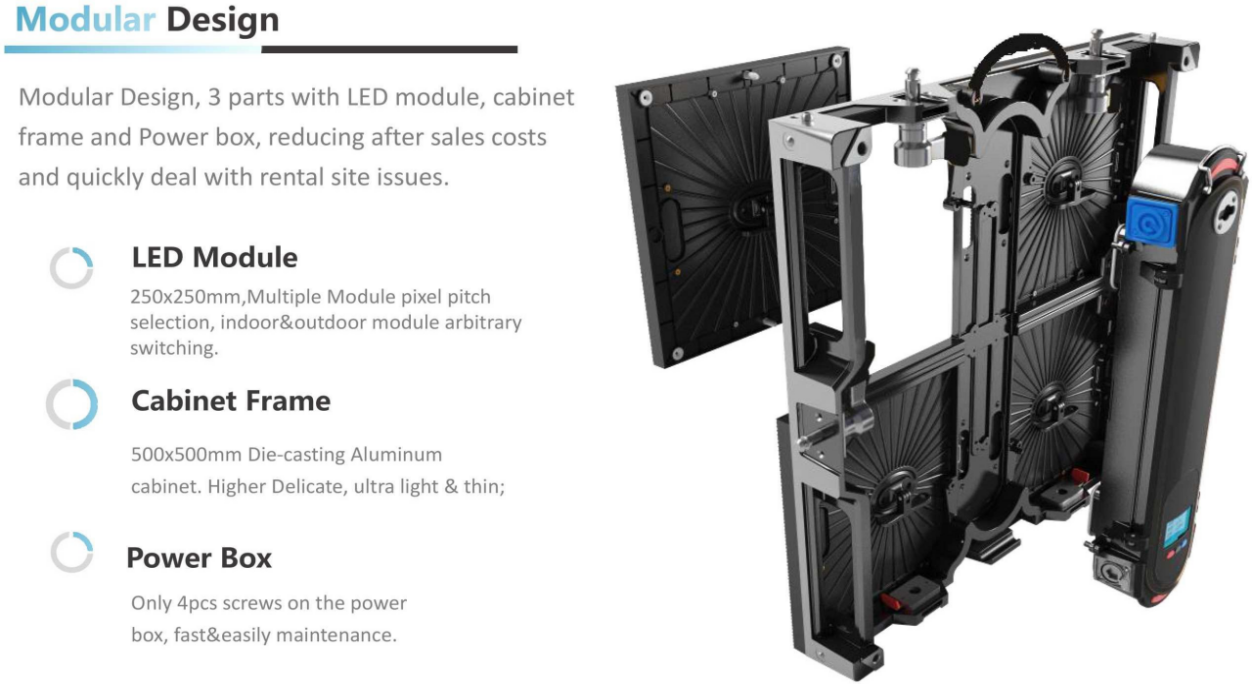 Virtual Events Led Display P1.9 2.6 3.9 Angle Lock Led Screen For Stage Background Events