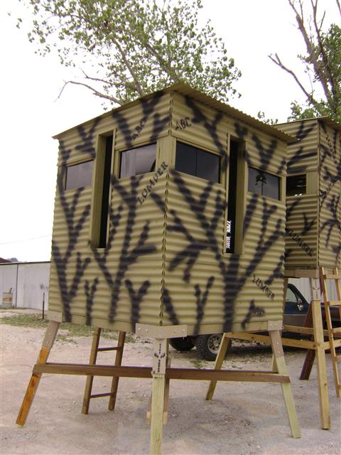 High Strength Steel Deer Blind Tower Stand Brackets 4X4 for Custom Tree House in Black