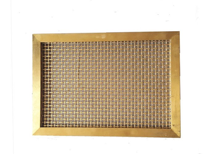 Antique Black Woven Metal Fabric , Stainless Steel Woven Mesh With Square Pattern