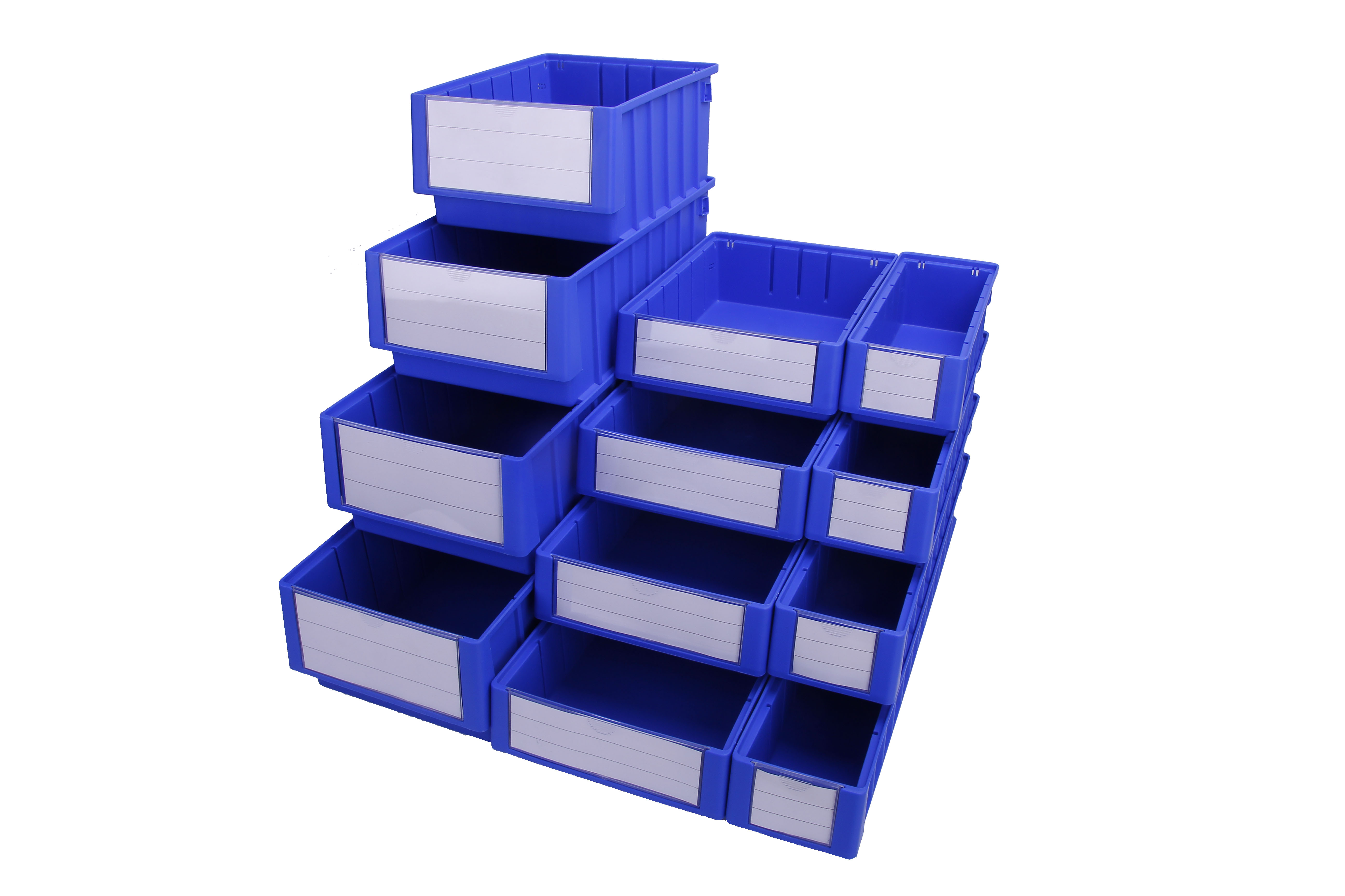 Stackable Plastic Bin with Divider Shelf The Ultimate Warehouse Storage Solution