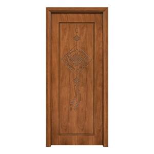 Quality Fireproof Solid Core Flush Interior Doors 45mm Thick Bathroom Wood Door wholesale