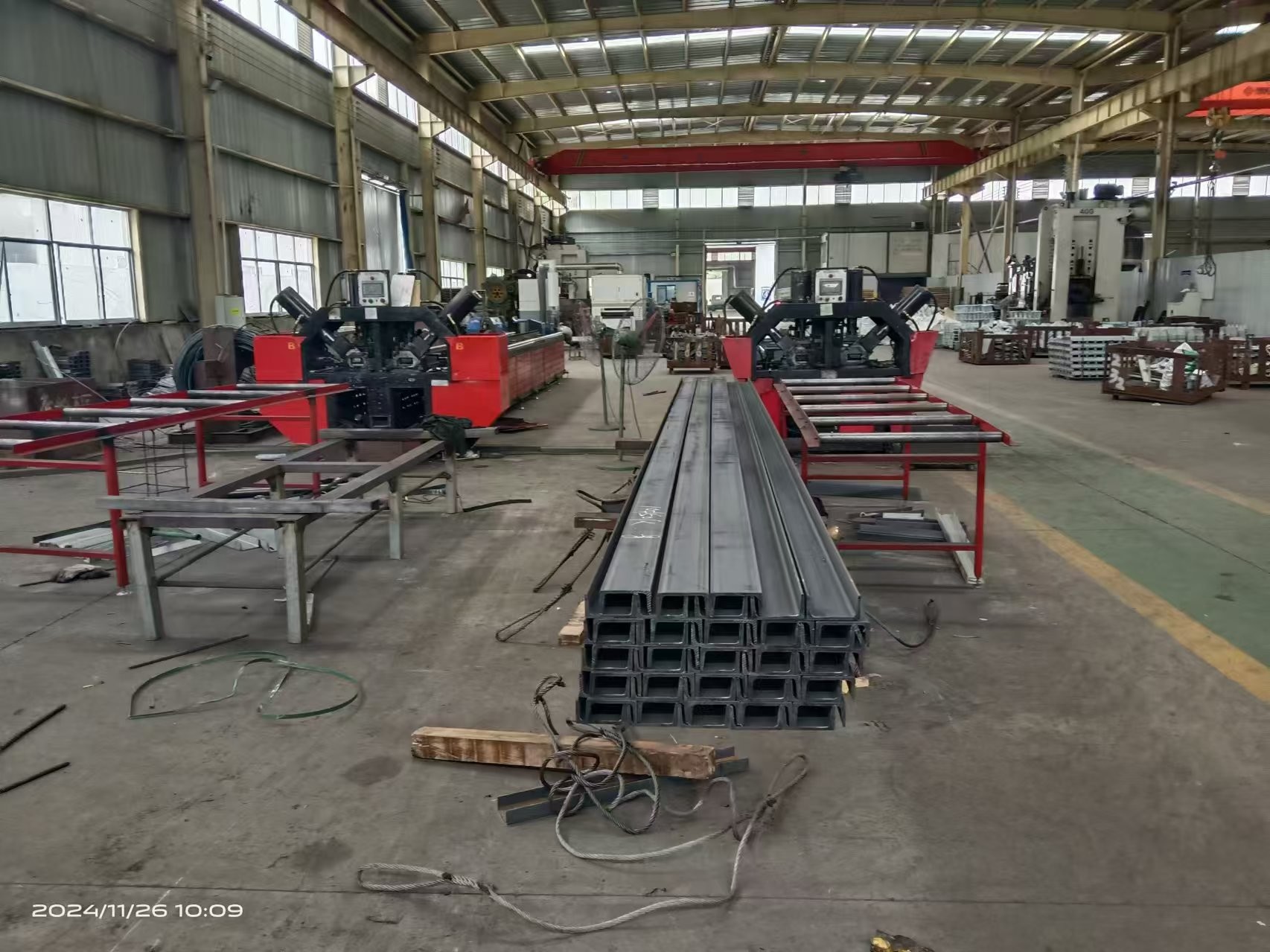 380V Red Power Tower Steel Angle Punching Shearing Machine