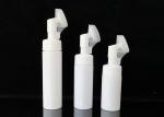 Empty Shampoo Package 100ml Foaming Bottle White Face Wash With Silicone Brush