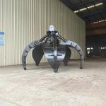 Hydraulic Steel Mechanical Orange Peel Grab For 20t Excavator SK200 SK210