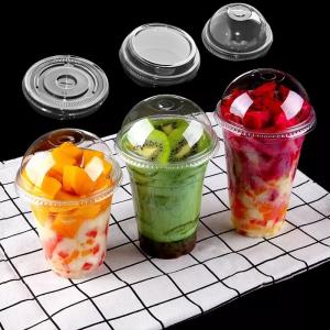 Quality 6 7 9 11 12Oz Biodegradable PLA Cups Cold Coffee Plastic Cup Beverage Ice Cream Boba wholesale