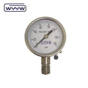 Quality Radial Dry Stainless Steel Pressure Gauge 60mm Back Mounting wholesale