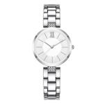 Quartz Movement Stainless Steel Belt Watch Diamond Metal Mesh Watch Band
