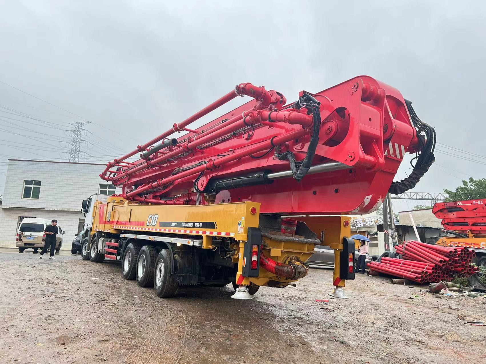 2018 Model Used Concrete Pump Benz Chassis Sany 72 Meter Concrete Pump