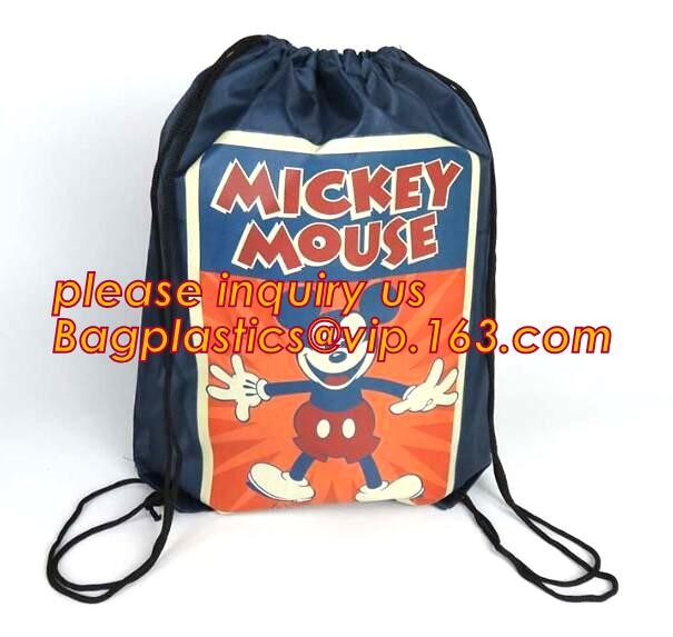 Recycled Foldable Nylon Polyester Tote Bag with logos polyester shopping bag Custom advertising handle non woven bag PAC