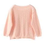 Summer Cotton Plain Knitted Cardigan Top Toddler Children Kids Girls Sweater