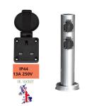 Stainless Steel Outdoor Garden In-ground Lawn Electrical Power Sockets Outlet