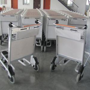 Quality Bus Station Airport Luggage Trolley Anti Corrosion Nature Rubber Wheels wholesale