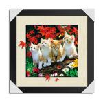 Dogs Animal 3D Lenticular Poster For Hotel Decoration With 40x40cm Size