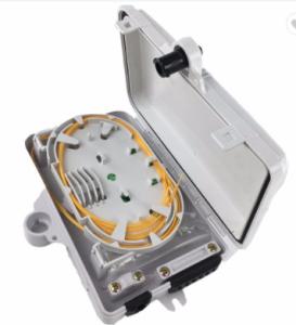 Quality 6 Fiber Optic Termination Cabinet , Fiber Optic Wall Box 8mm Cable Port wholesale
