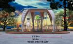 Full House Designs Outdoor Polycarbonate Dome House Glamping Star Capsule Bubble