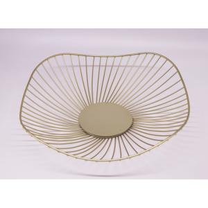 Quality Gold Plating Creative Portable Iso Metal Wire Fruit Basket wholesale