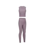 Ribbed Fabric 210gsm Gym Activewear Sets Womens 2 Piece Activewear Sets