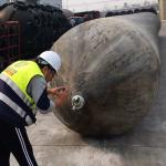 Smooth Rubber Marine Air Bag Cylindrical Shape For Ship / Vessel / Docking