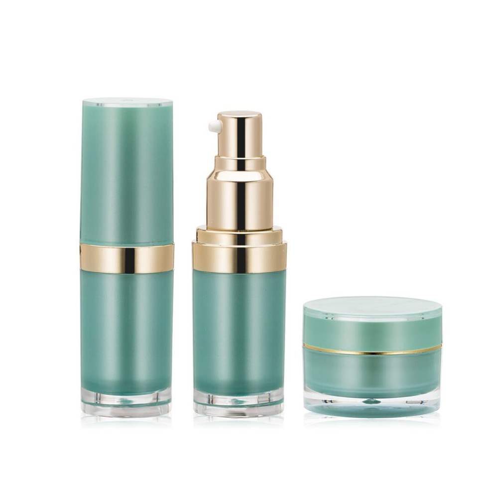 Blue PMMA Empty Facial Serum Packaging 20ml Multiple Capacity