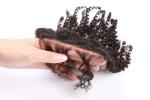Elegant-wig Freestyle Indian Virgin Hair Jerry Curly Natural Hairline Lace Front