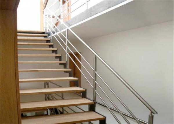 Modern Staircase Stainless Steel Balcony Railing Durable Balustrade Customized