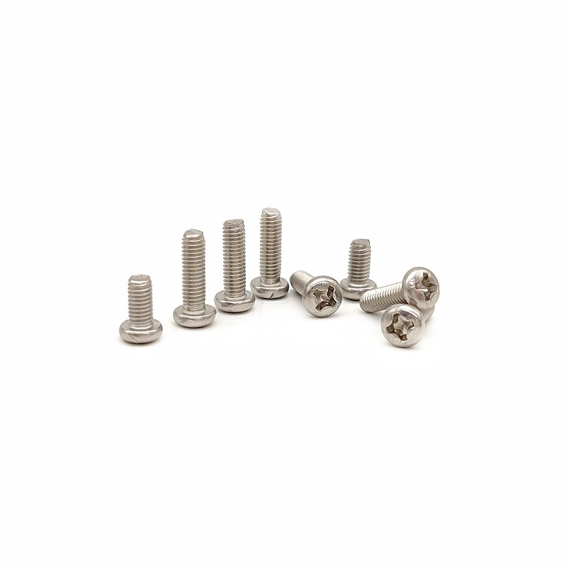 Custom Stainless Steel Cross Pan Head Screws Precision Mechanical Screws