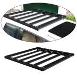 Black Heavy Duty 4x4 Pickup Truck Luggage Carrier Aluminium Roof Rack for Toyota