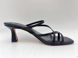 Quality Summer Soft Ladies Slippers Black Womens Open Toe Low Heel Shoes wholesale