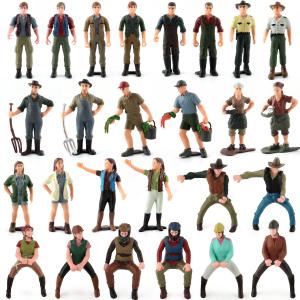 Quality 26 PCS People At Work Model Toy Pretend Professionals Figurines Career Figures Individually Hand-Painted People Toys wholesale