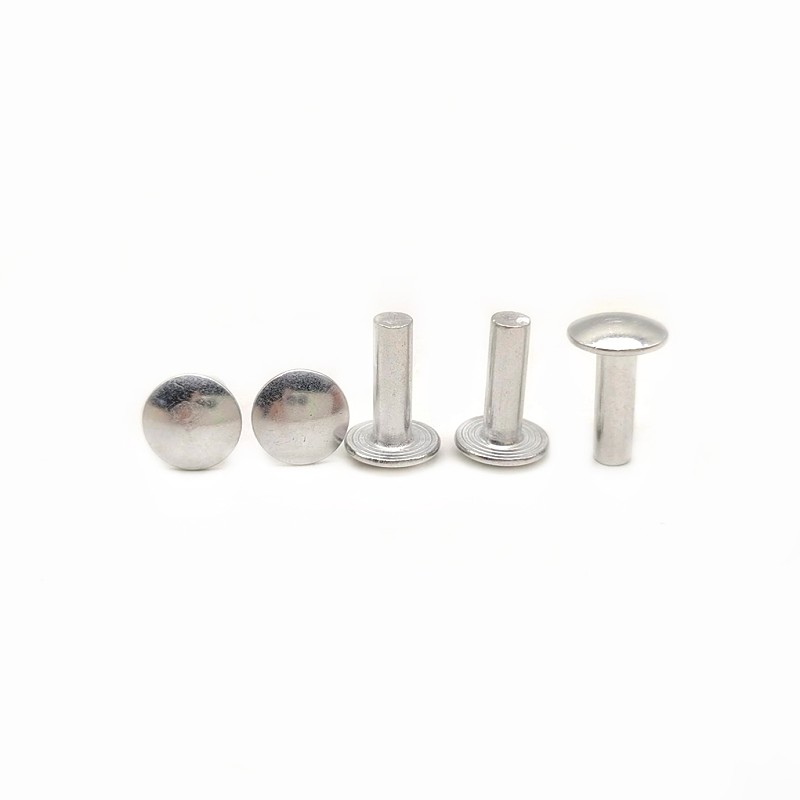 Factory Wholesale Custom Large Flat Head Solid Rivet Semi-Round Head Solid Aluminum Rivet Non-Standard Shaped Parts.