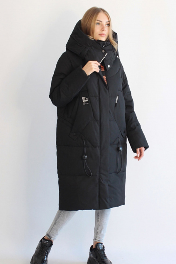 FODARLLOY Free shipping ladies warm hooded cotton padded clothes women oversize long down winter coat