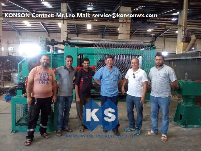 22kw 80 X 100mm Hexagonal Wire Netting Machine With PLC Control System
