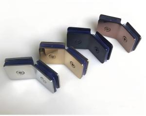 Quality Hotel Shower Room Accessories Bilateral 90 Degrees Adjustable Glass Clamps wholesale