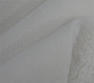 Quality Solid Bonded Fleece Fabric 150cm Length Wrinkle Resistant wholesale